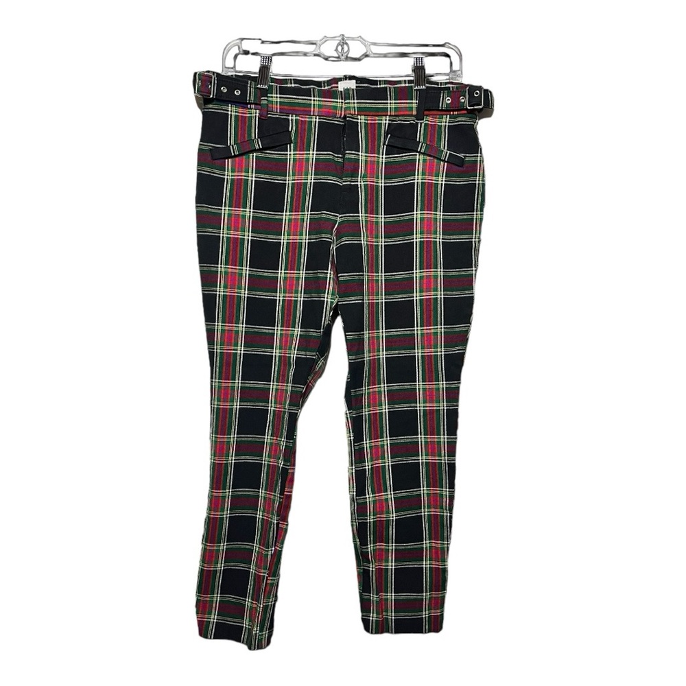GAP punk rock adjustable plaid stretchy pants